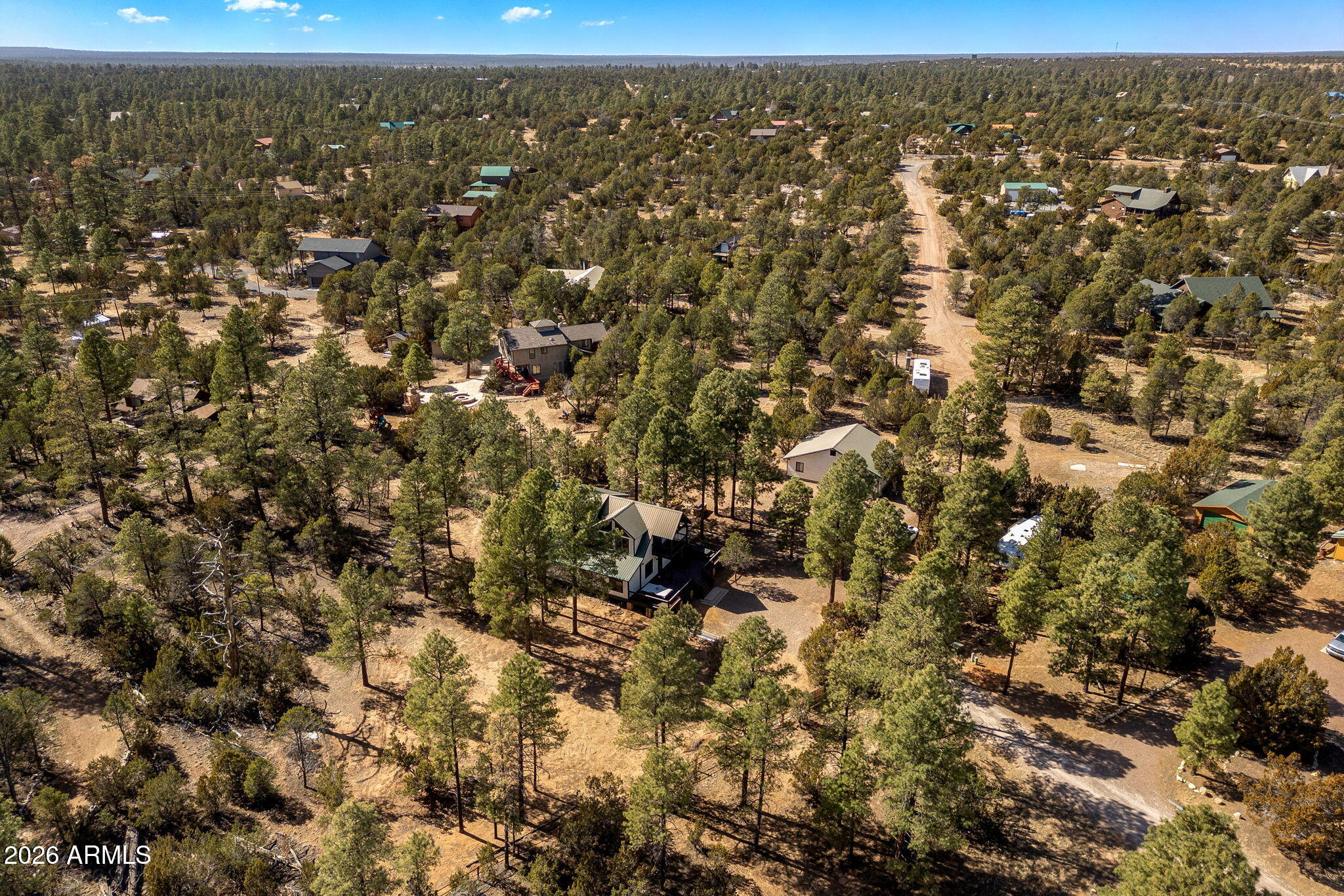 3310 Tonto Drive Overgaard, AZ 85933 - Photo 50 of 54 an aerial view of residential houses with city view