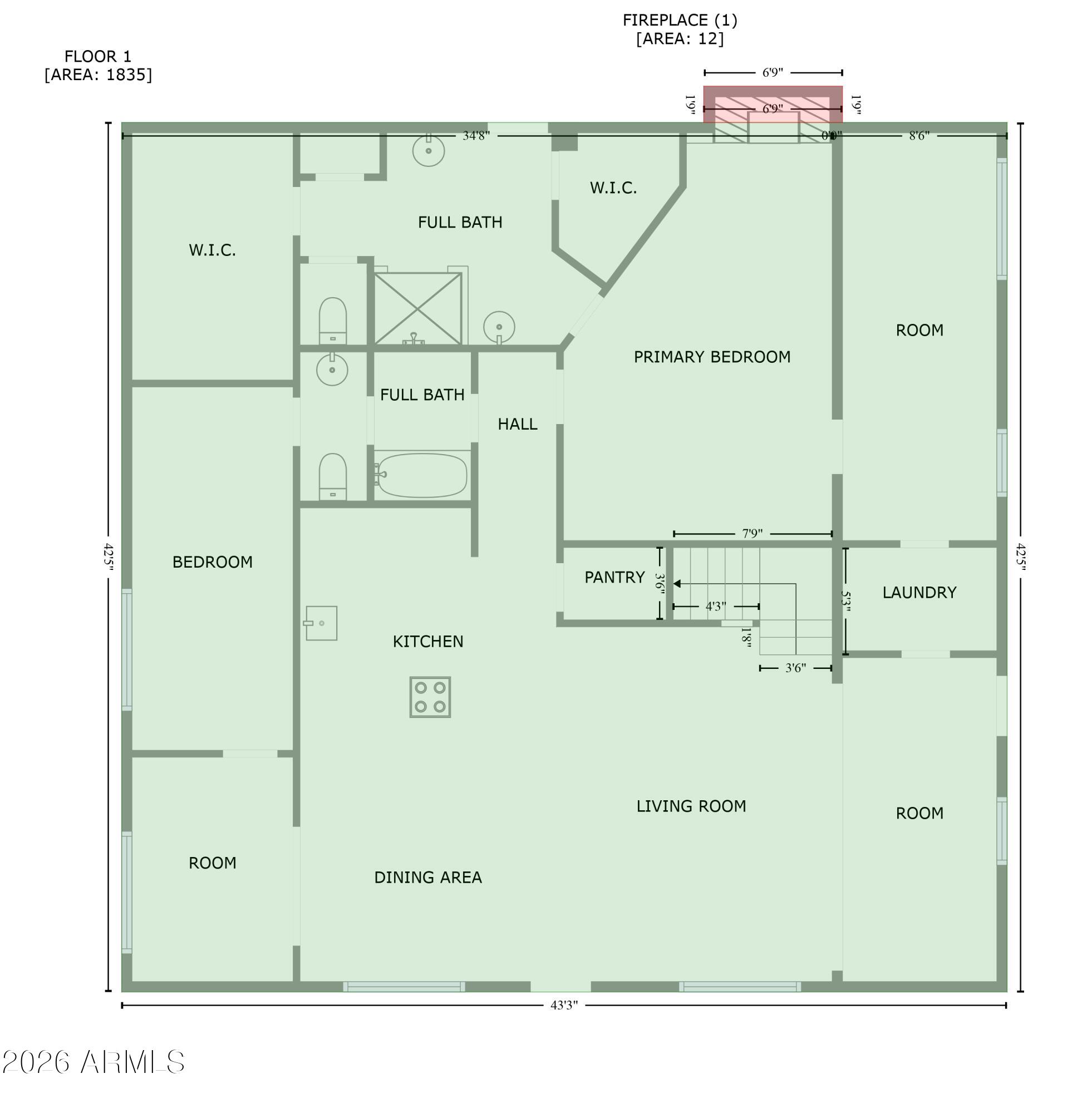3310 Tonto Drive Overgaard, AZ 85933 - Photo 53 of 54 a picture of a floor plan
