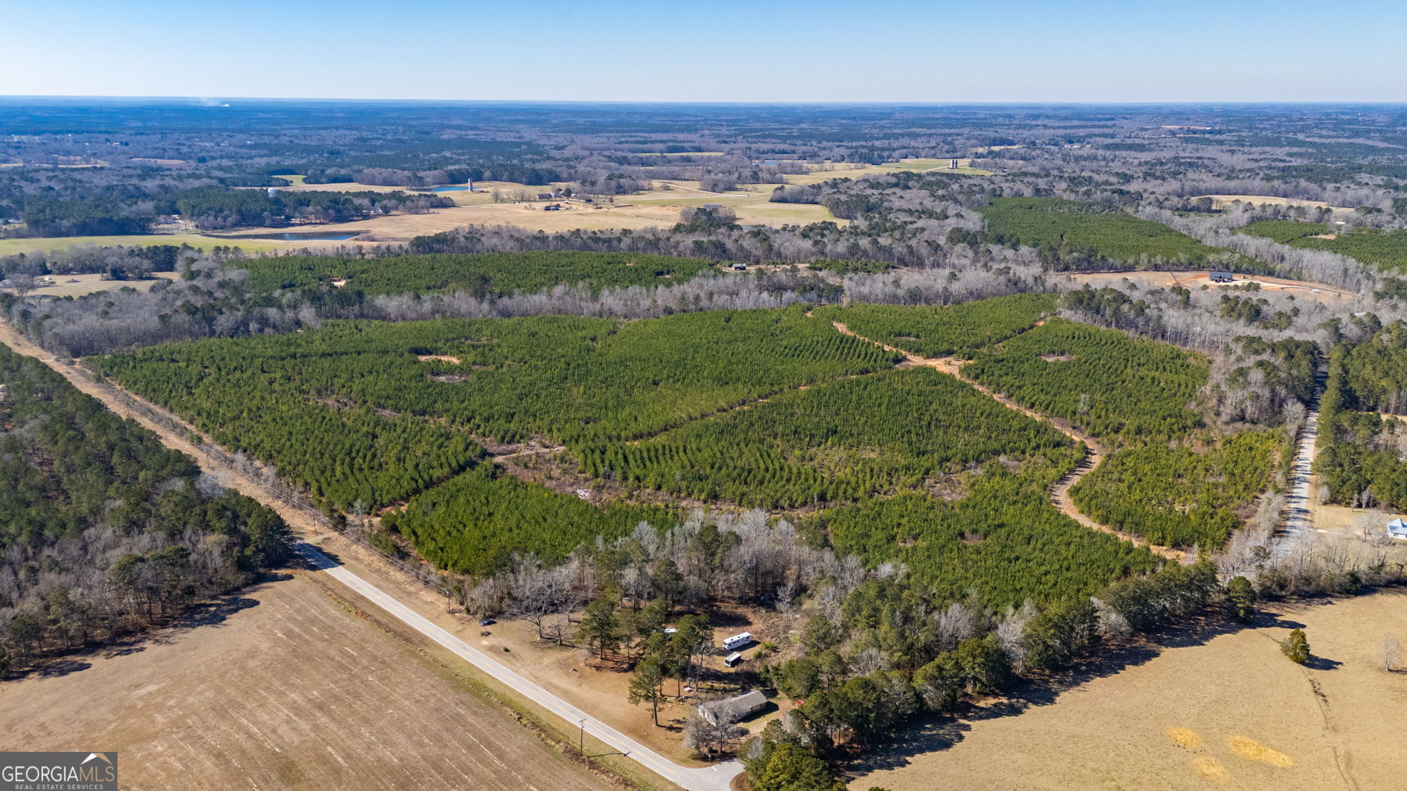 0 Crawfordville Road White Plains, GA 30678 - Photo 11 of 24 an aerial view of a houses with a yard