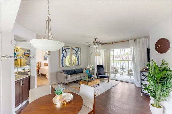 a view of a workspace with furniture