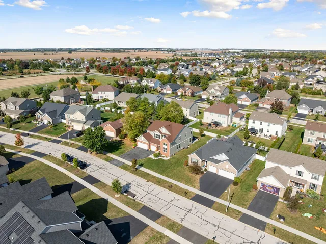 an aerial view of a city