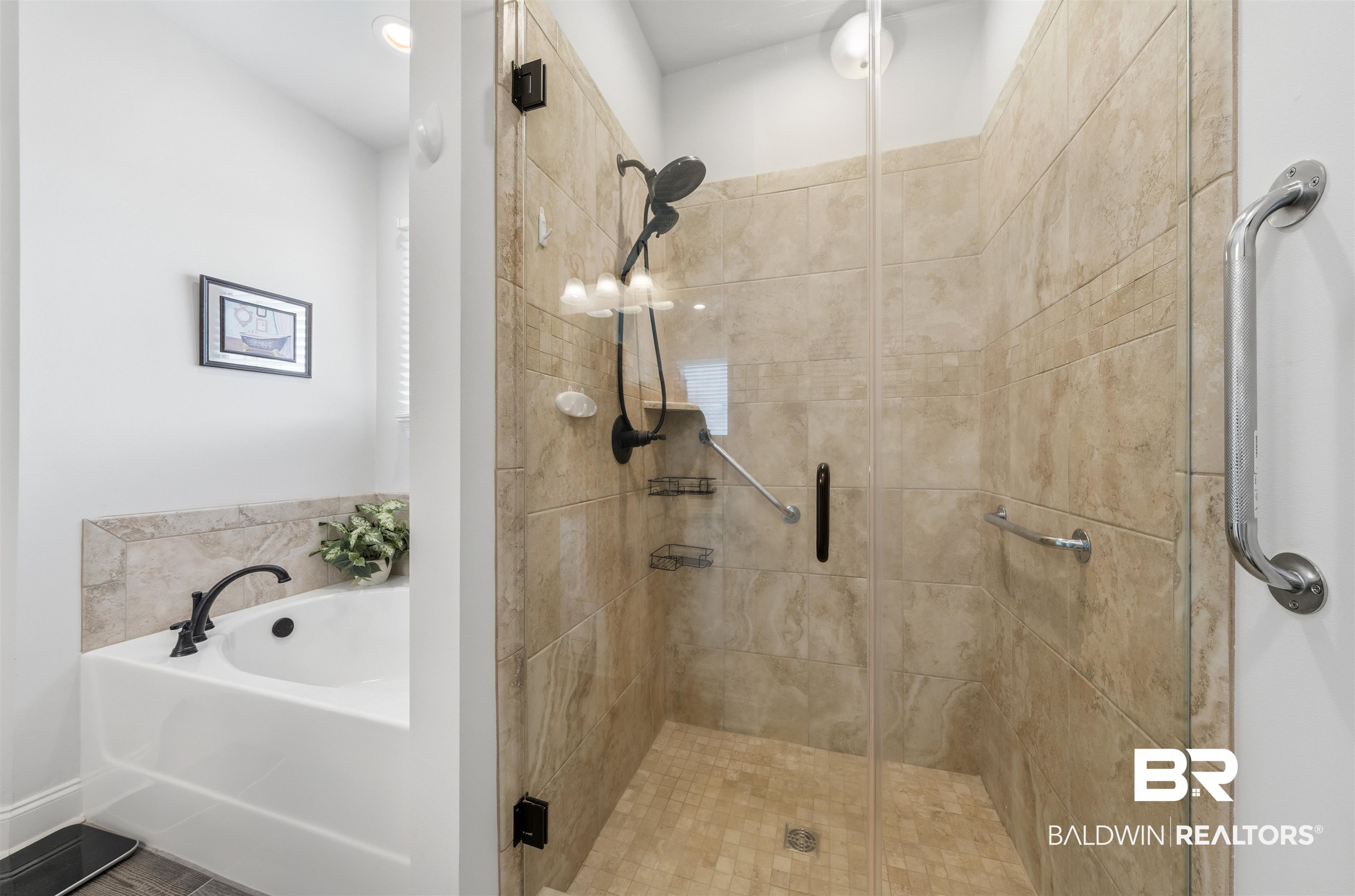 22512 Putter Lane Foley, AL 36535 - Photo 16 of 27 Full bath featuring a garden tub and a shower stall