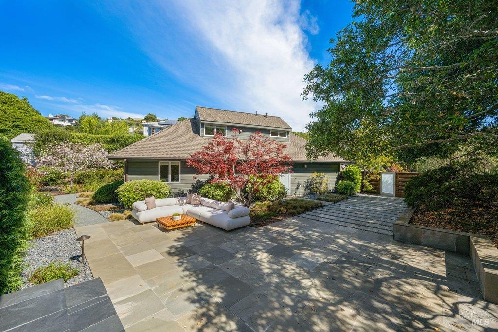 103 Reed Ranch Road Tiburon, CA 94920 - Photo 53 of 89 a front view of a house with a yard