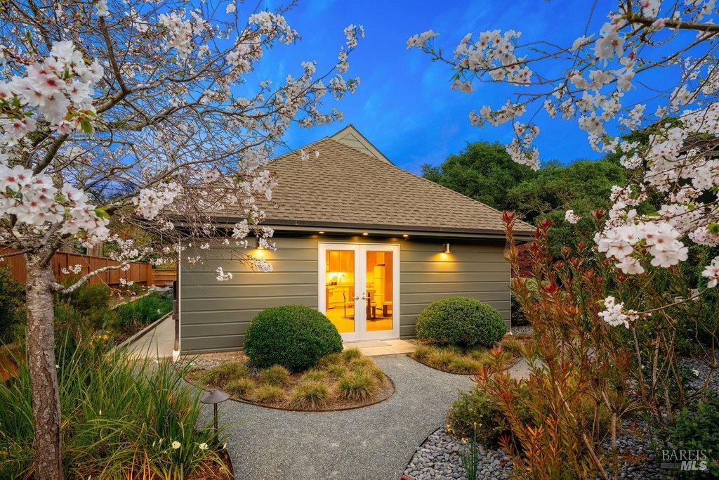 103 Reed Ranch Road Tiburon, CA 94920 - Photo 84 of 89 a front view of a house with garden