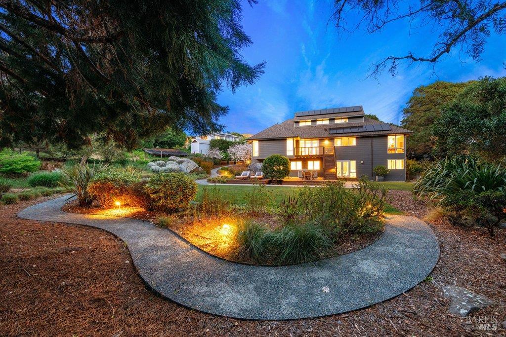 103 Reed Ranch Road Tiburon, CA 94920 - Photo 87 of 89 a view of a house with a yard