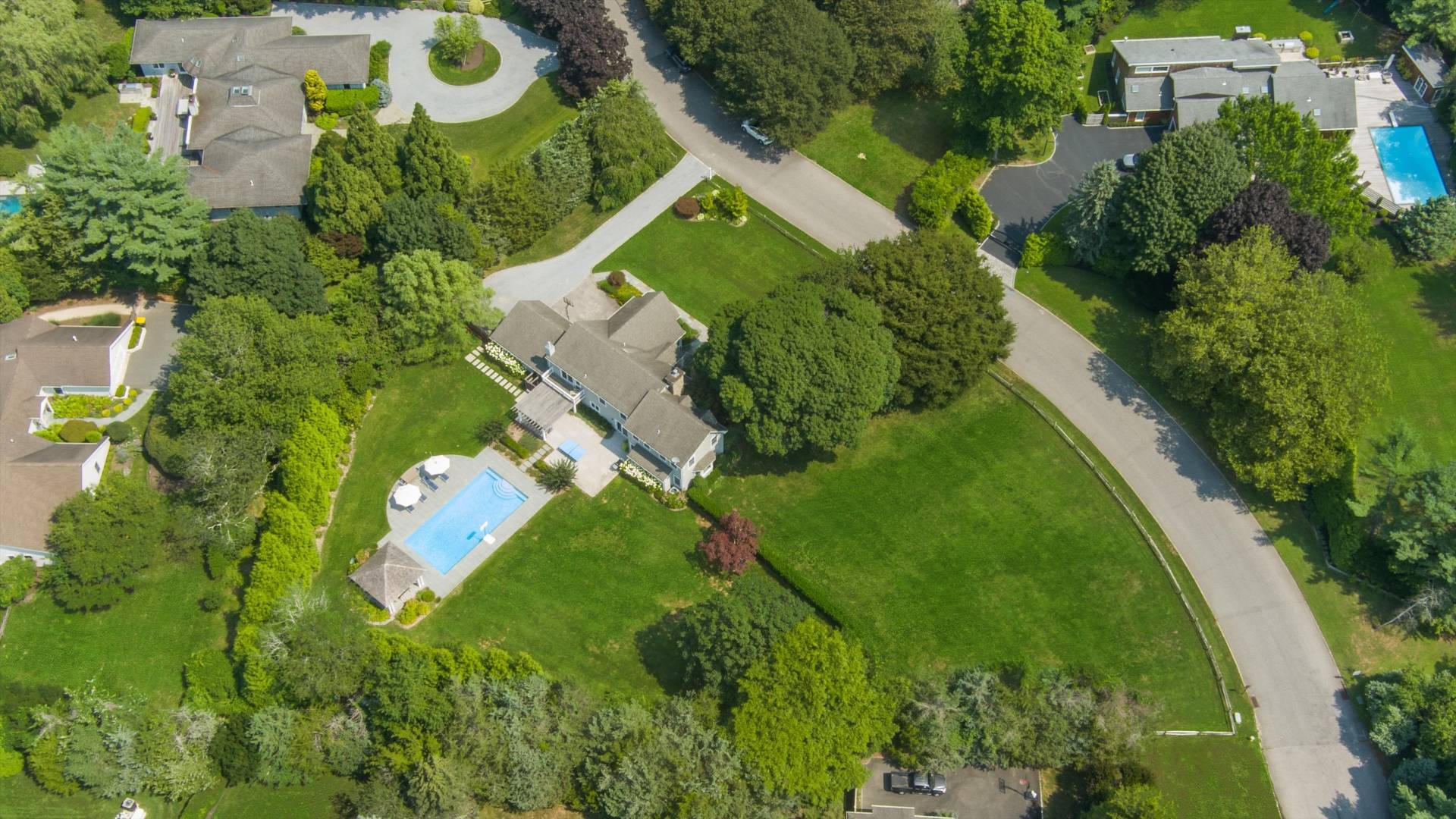 29 Bridle Path Remsenburg, NY 11960 - Photo 32 of 33 an aerial view of a house