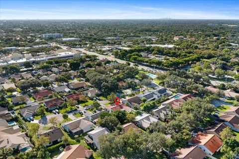 an aerial view of a city
