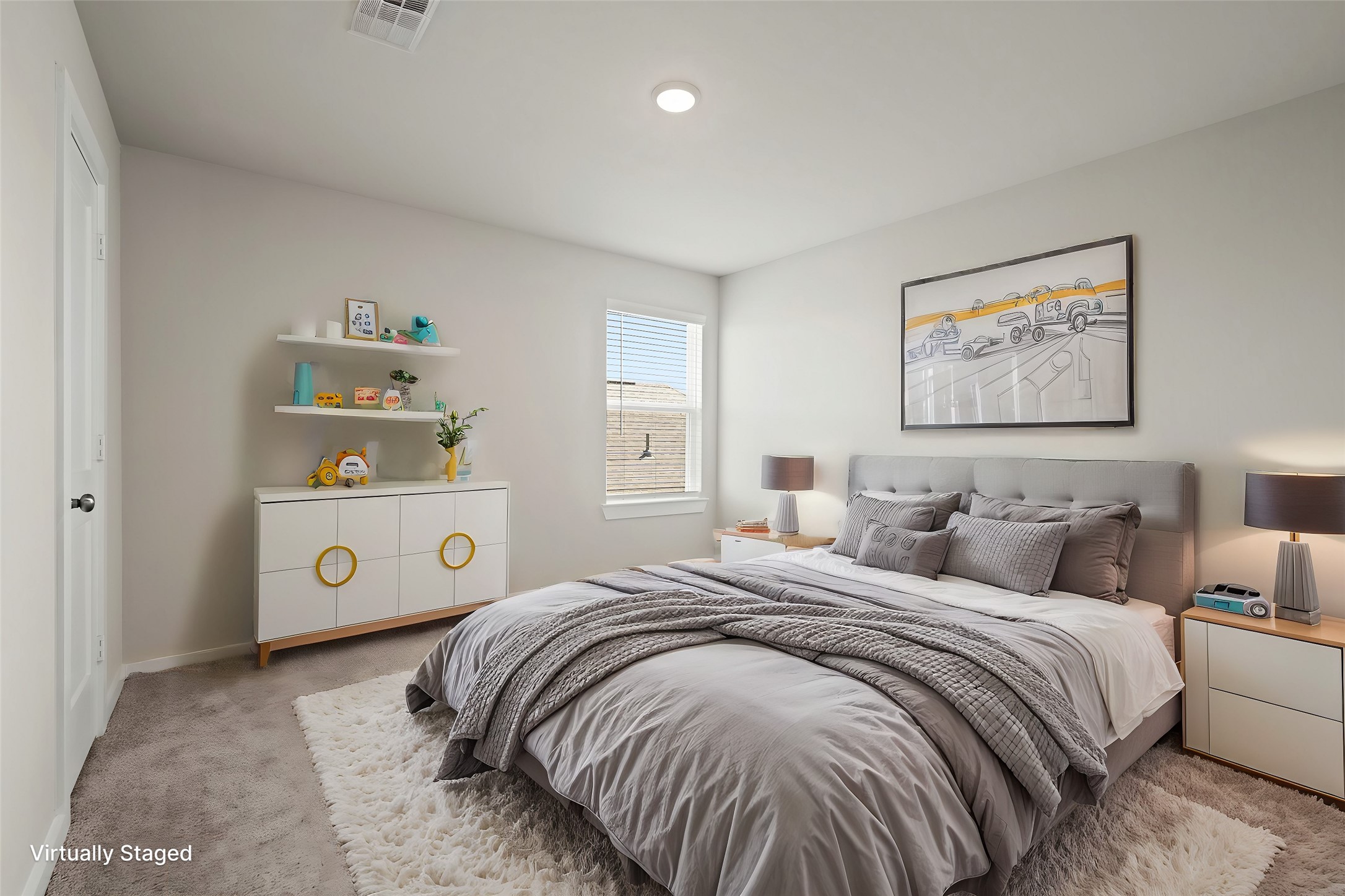 21667 Wave Holw Drive Cypress, TX 77433 - Photo 18 of 27 a bedroom with a large bed and a window