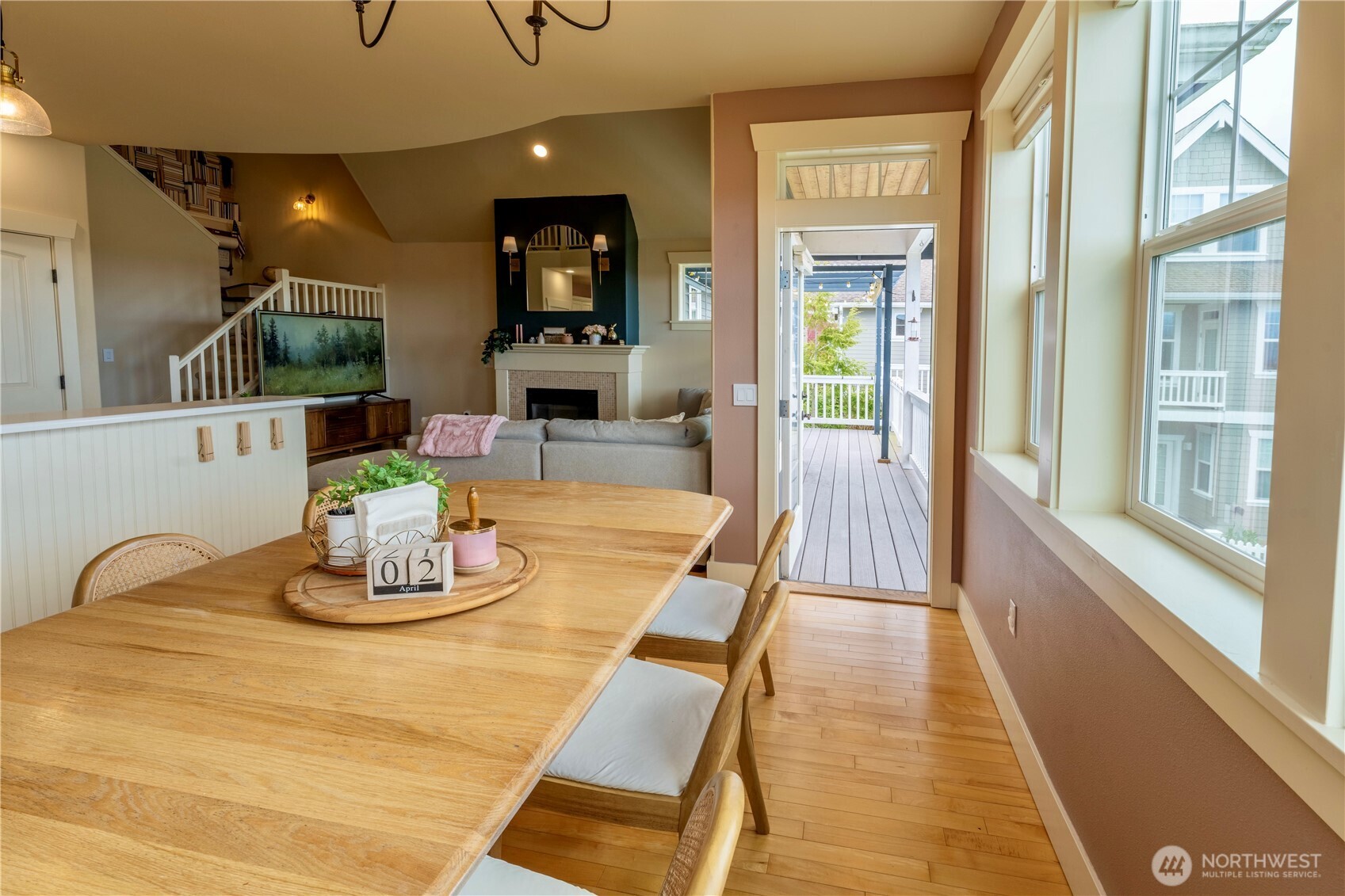 71 Craftsman Court Sequim, WA 98382 - Photo 13 of 33 a dining room with furniture and wooden floor