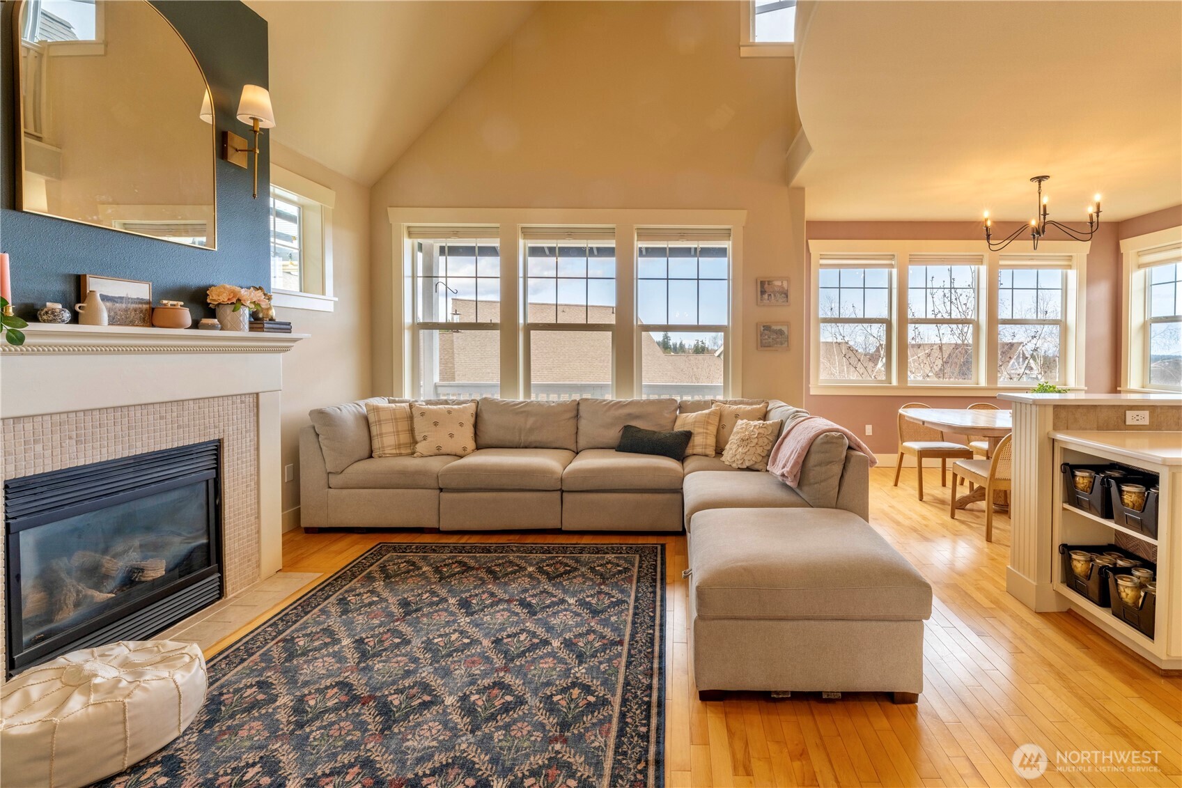 71 Craftsman Court Sequim, WA 98382 - Photo 7 of 33 a living room with furniture window and a fireplace