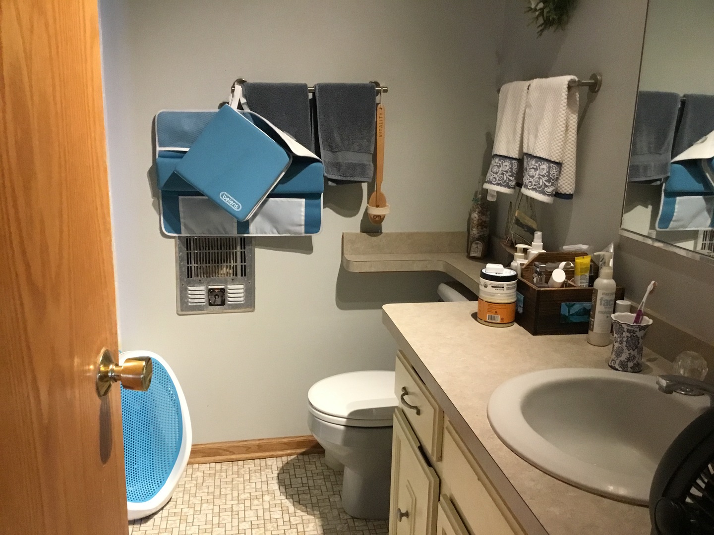 1115 Shagbark Road, Unit 2B New Lenox, IL 60451 - Photo 13 of 19 a bathroom with a toilet sink and mirror