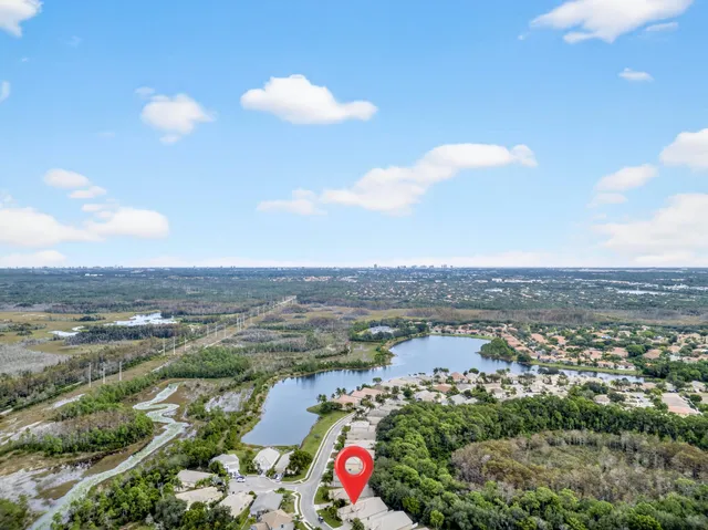 an aerial view of a city