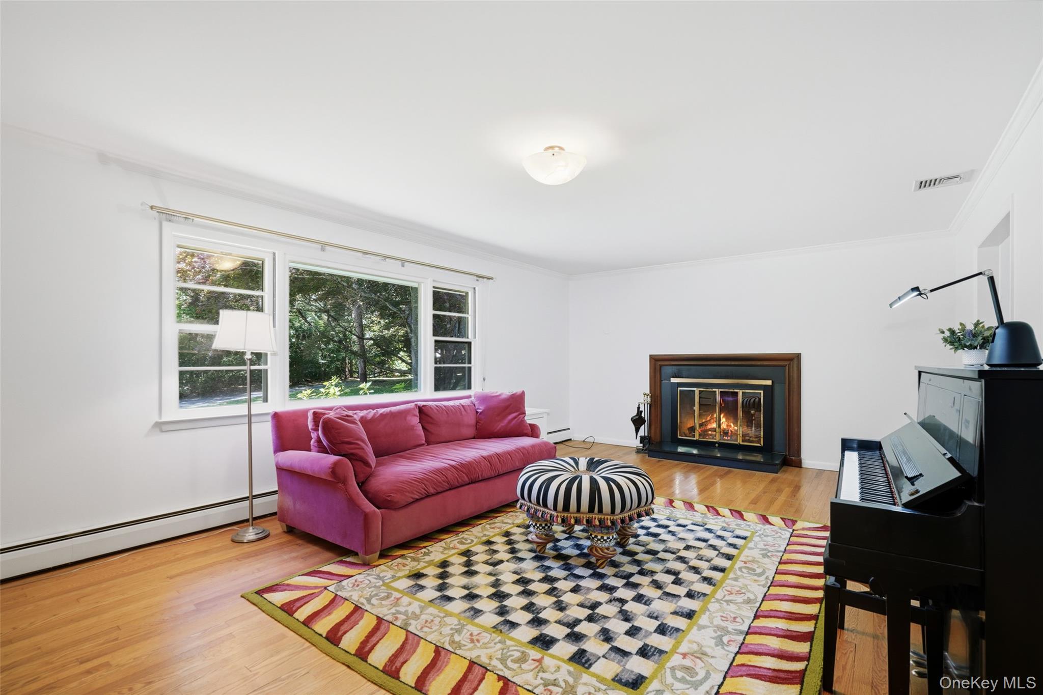 41 Cherry Ridge Road Katonah, NY 10536 - Photo 2 of 20 Large Living Room w/ wood burning fireplace.