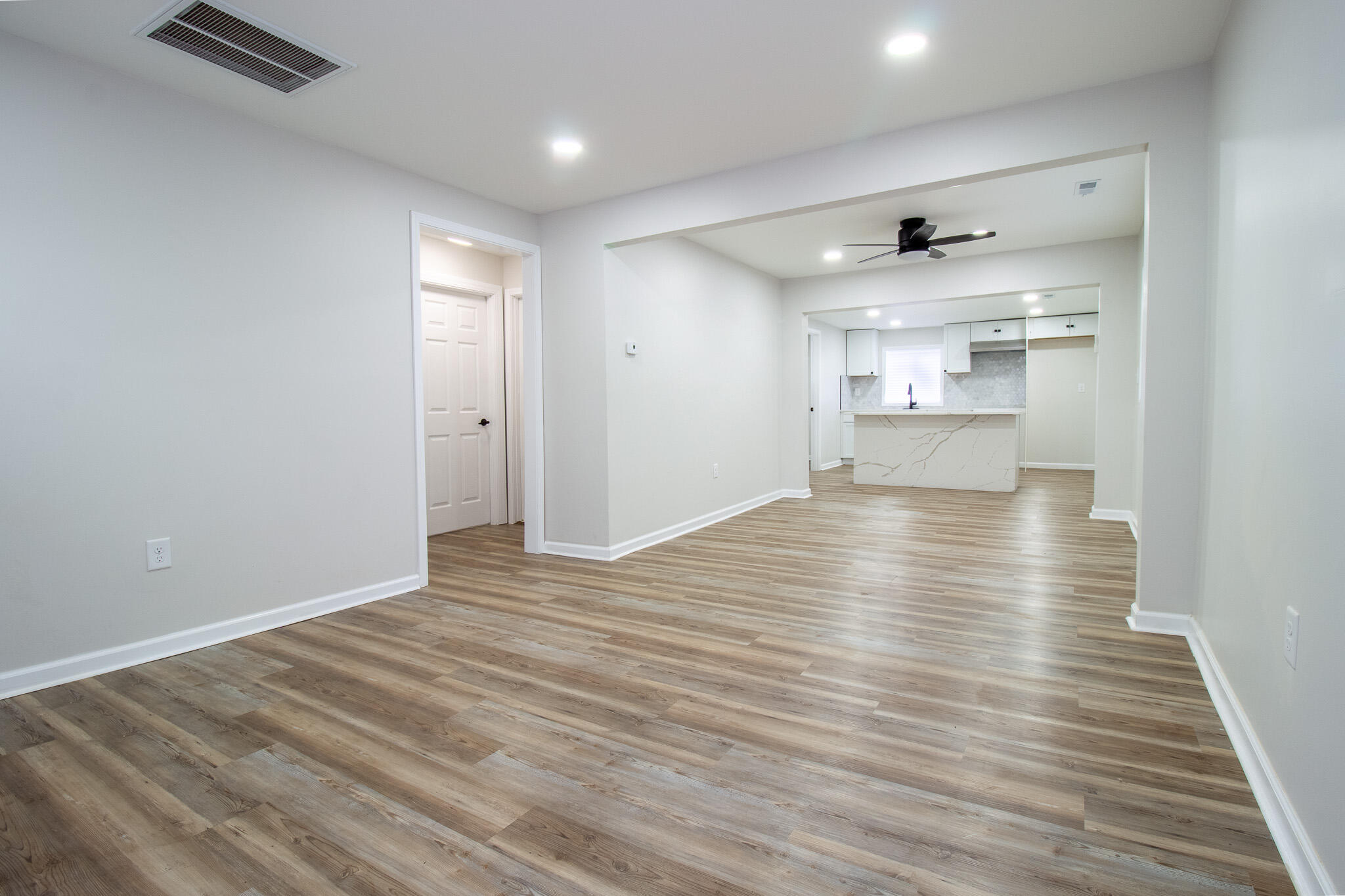 1755 Ralston Street Gary, IN 46406 - Photo 5 of 29 a view of empty room with wooden floor
