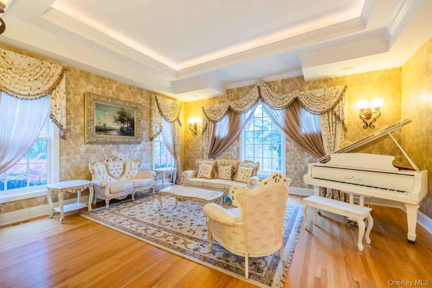 5 Westgate Road Muttontown, NY 11791 - Photo 14 of 42 a living room with furniture and wooden floor