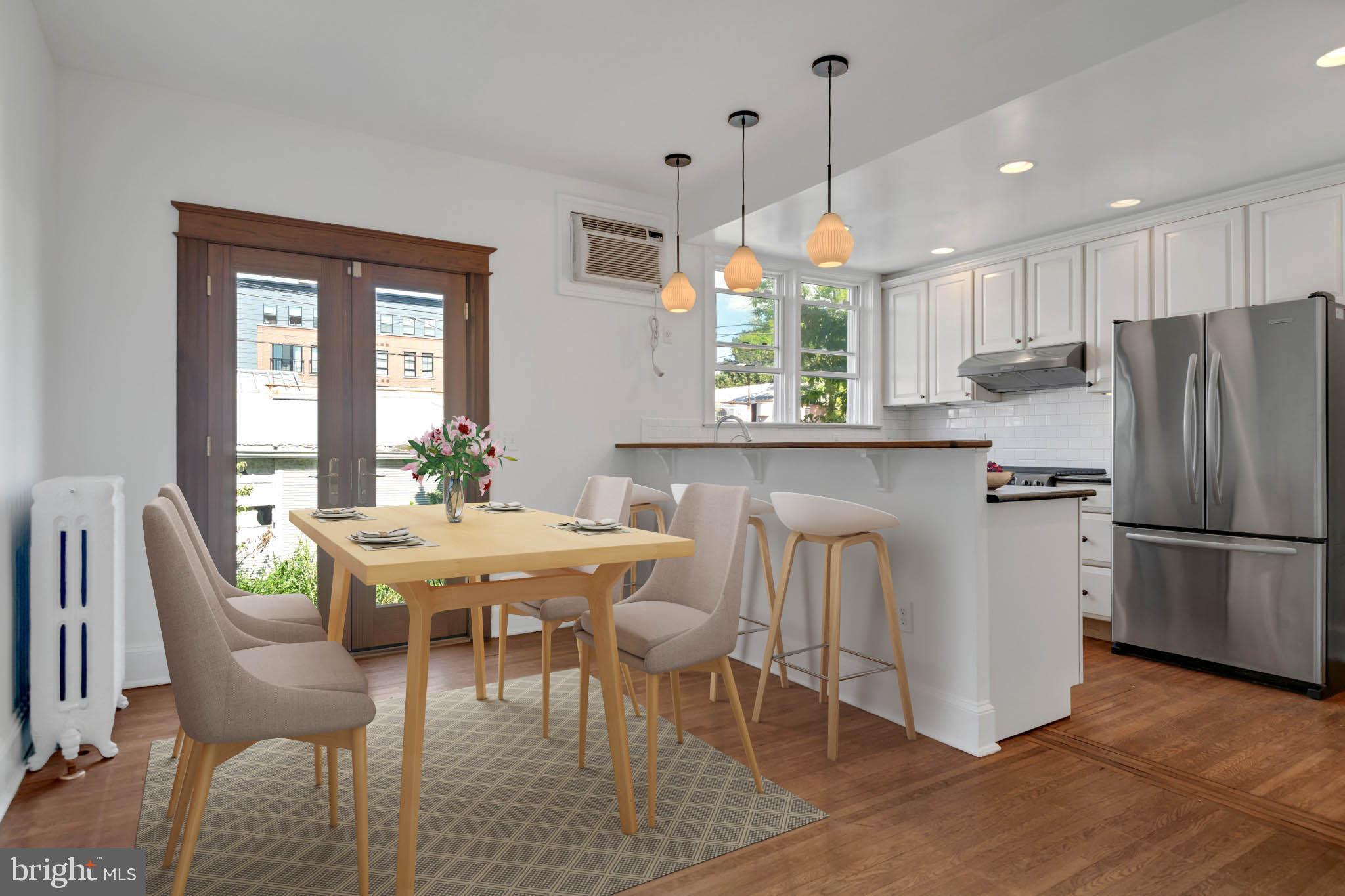 1348 G Street Southeast Washington, DC 20003 - Photo 6 of 41 Virtually staged kitchen/dining