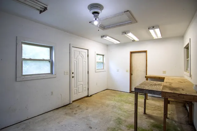 a view of park with trees