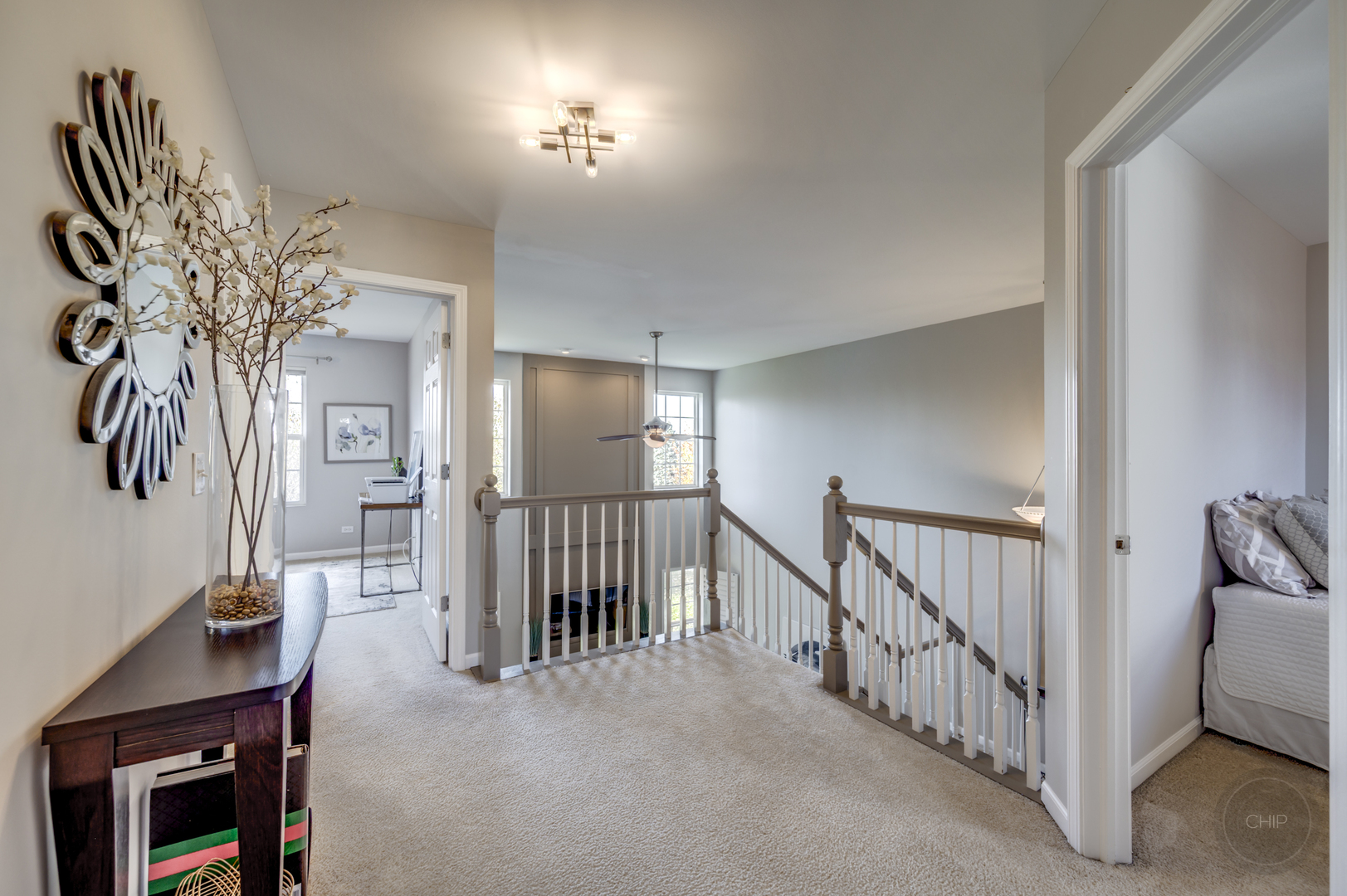 201 Dorset Avenue, Unit 201 Oswego, IL 60543 - Photo 24 of 41 a view of a hallway with workspace