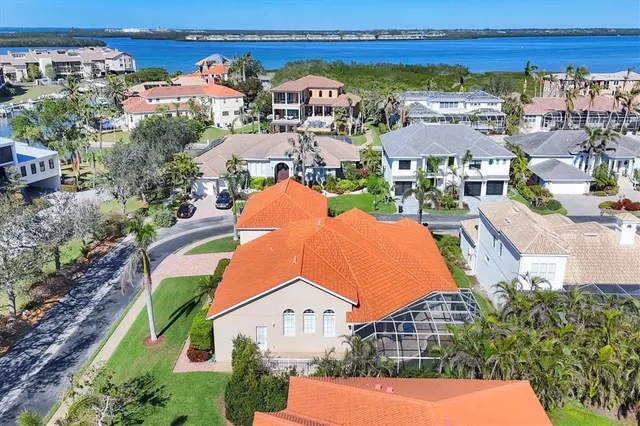 a view of a city with tall buildings