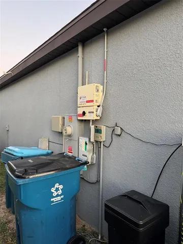 a room with storage and utility