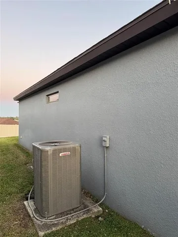 a close view of water heater room