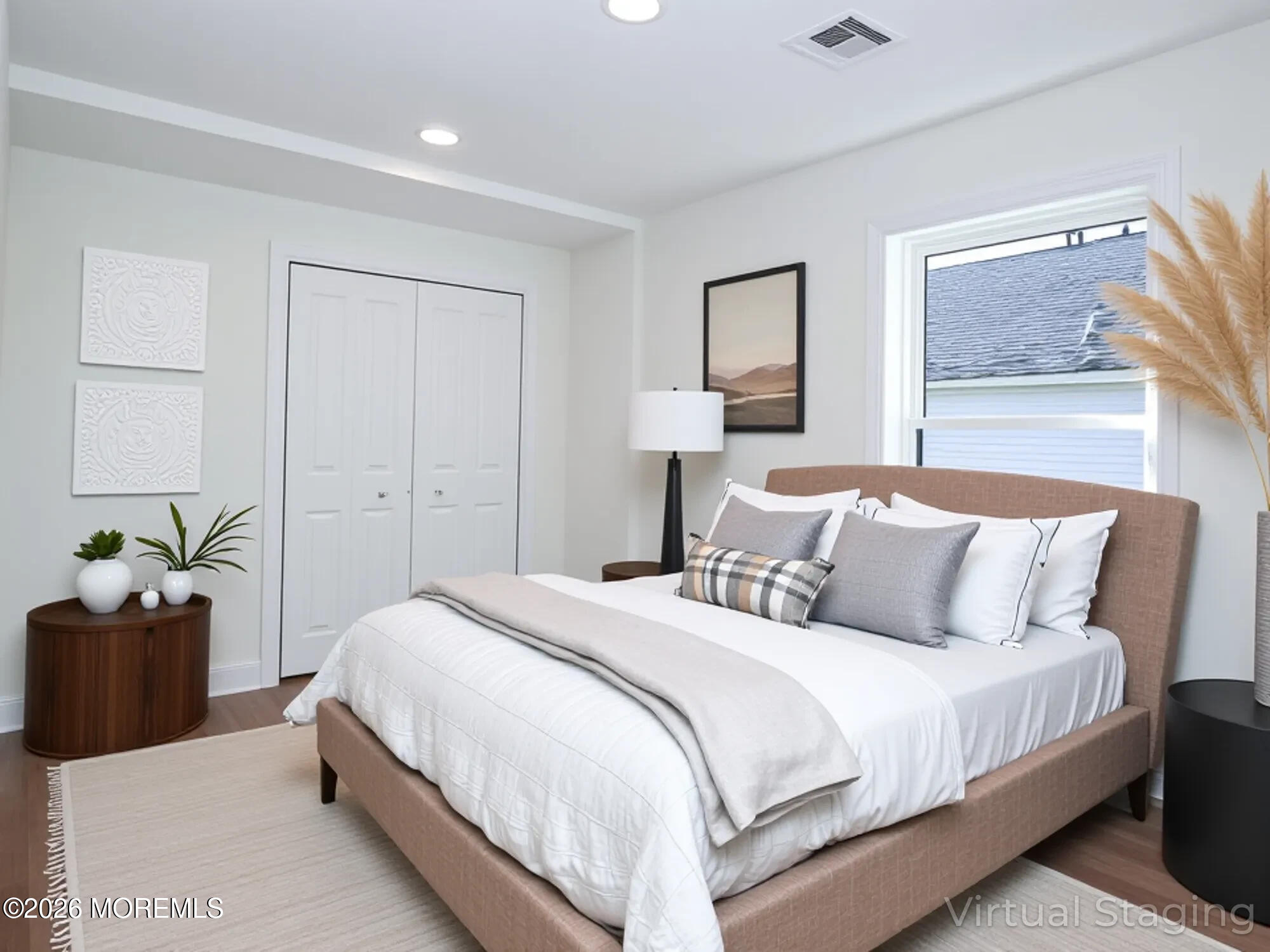 22 Marion Street Red Bank, NJ 07701 - Photo 37 of 50 a bedroom with a bed and a chandelier