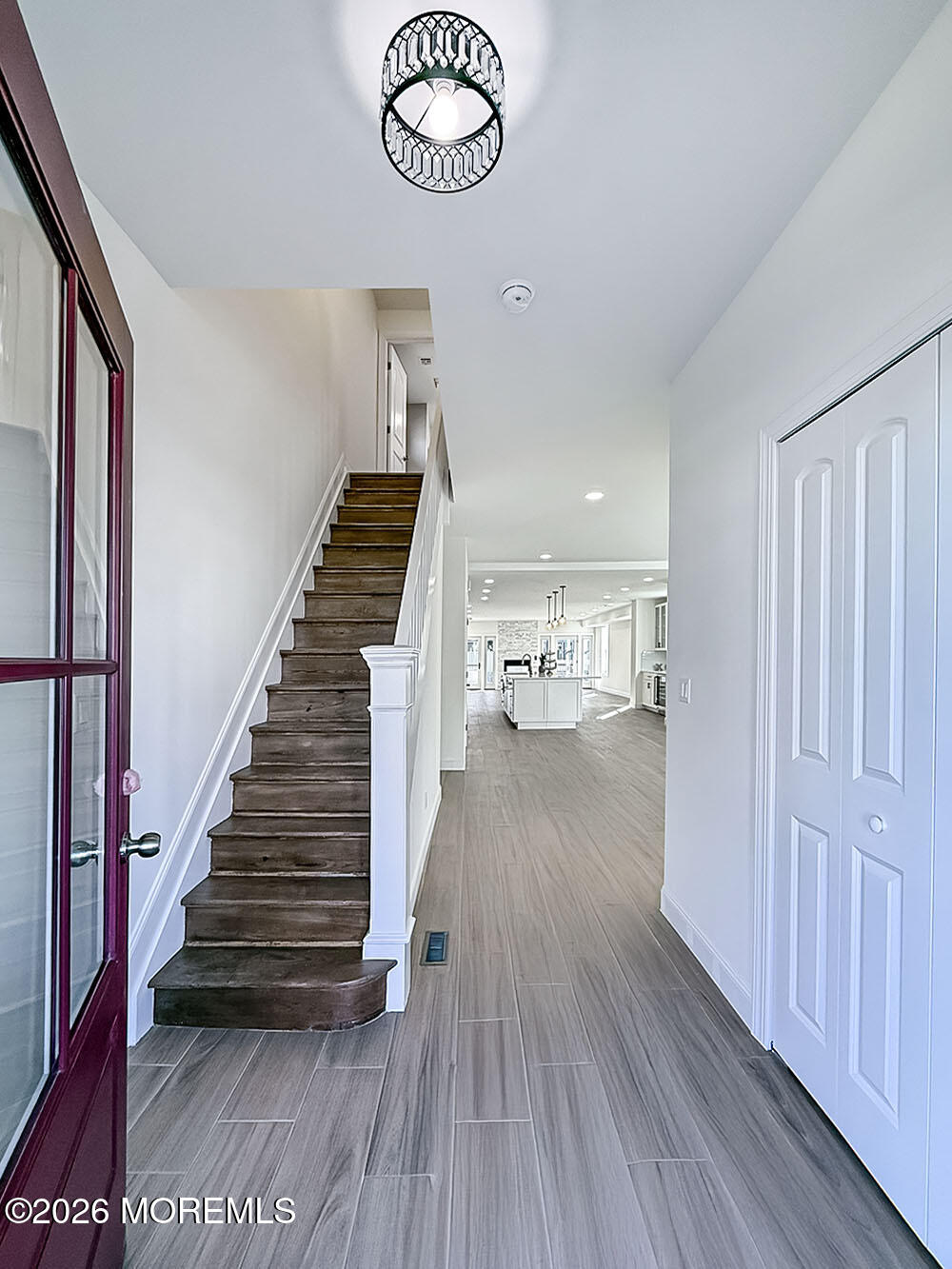 22 Marion Street Red Bank, NJ 07701 - Photo 5 of 50 a view of entryway with wooden floor
