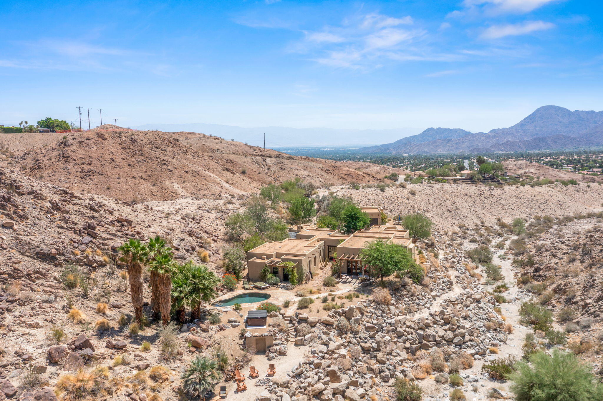 72275 Upper Way West Palm Desert, CA 92260 - Photo 61 of 68 a view of a dry yard with mountains in the background