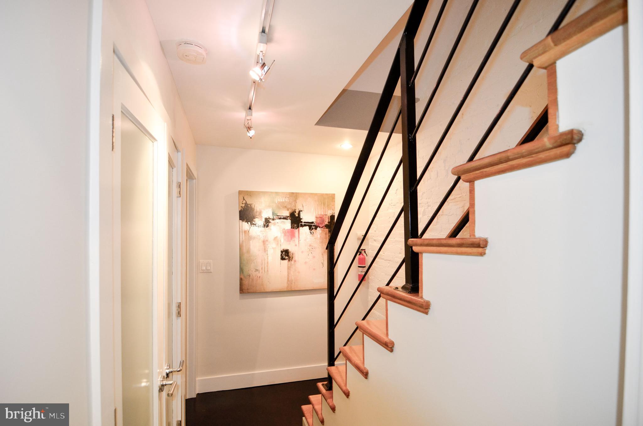 1538 Swann Street Northwest Washington, DC 20009 - Photo 24 of 37 Unit 1 - Lower Level Hall, Modern Finishes