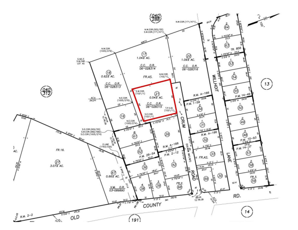 357 Crum Road Templeton, CA 93465 - Photo 5 of 8 Parcel Map