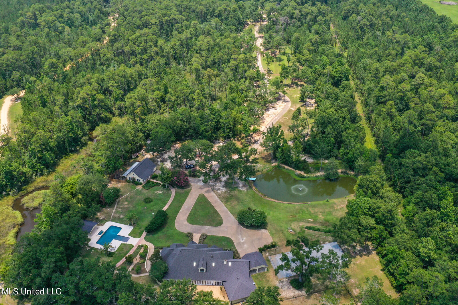 23441 Arcadia Farm Road Pass Christian, MS 39571 - Photo 72 of 90 arcadia aerial view of property