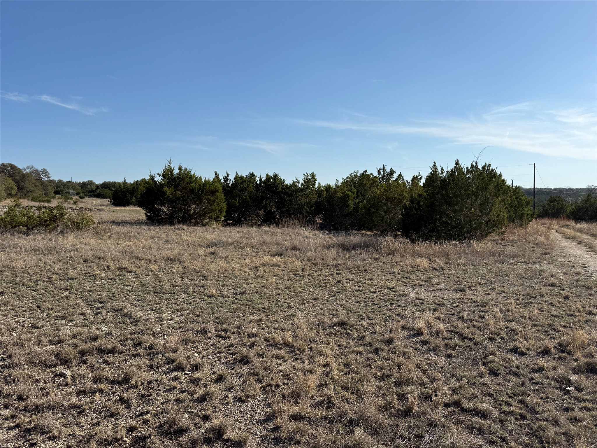 188 Whispering Wind Road Bertram, TX 78605 - Photo 6 of 7 a view of a field with trees in the background