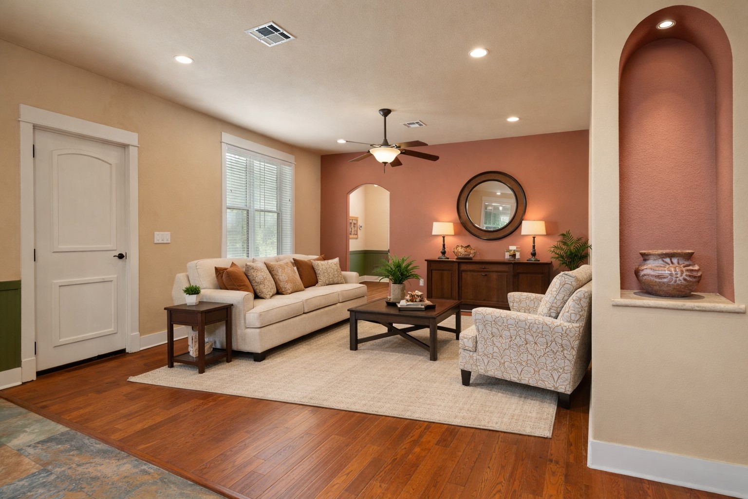 23426 Oscar Road Spicewood, TX 78669 - Photo 33 of 40 The living room in the guest house. Virtually staged.
