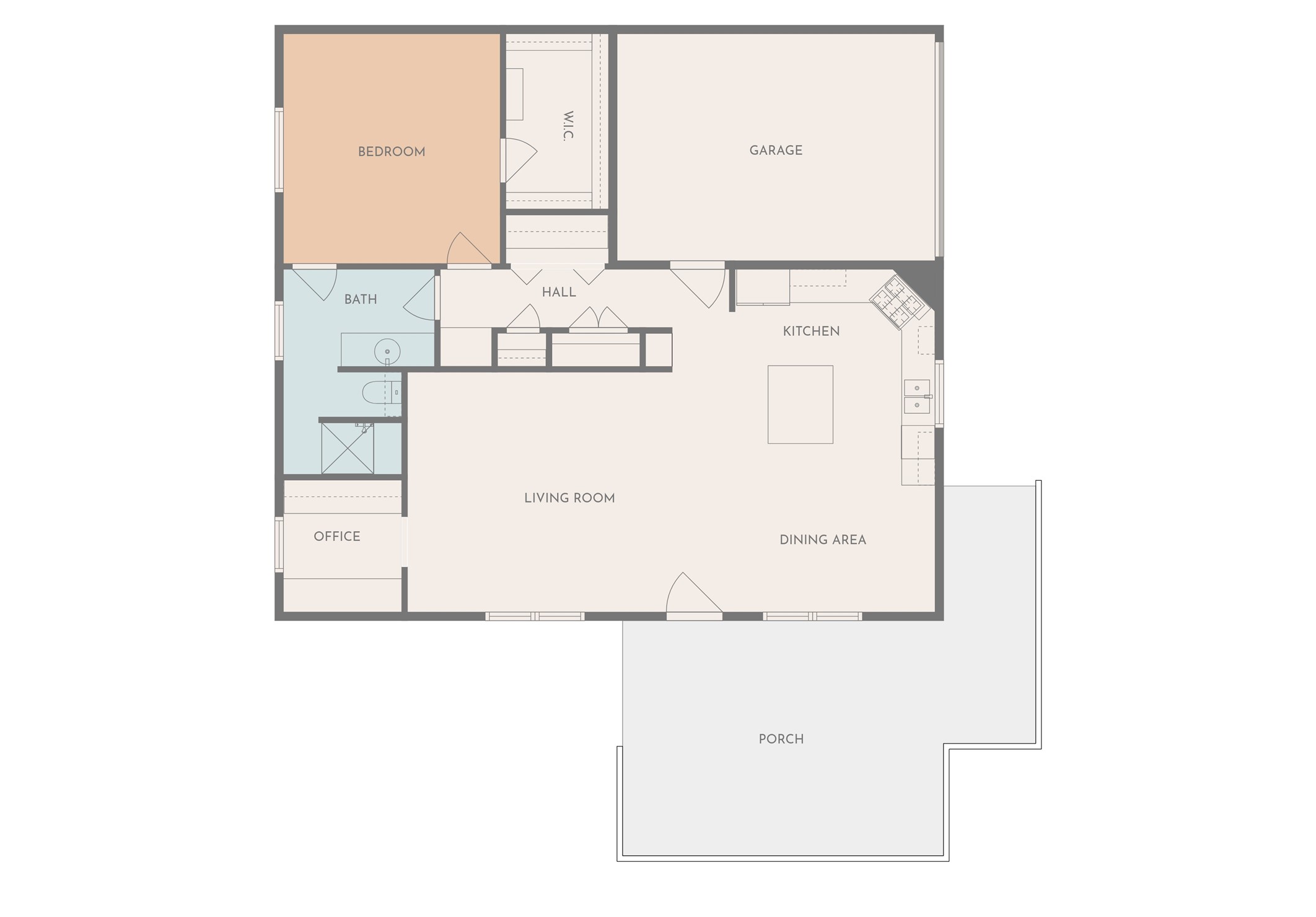 23426 Oscar Road Spicewood, TX 78669 - Photo 40 of 40 Floor plan for the guest house.