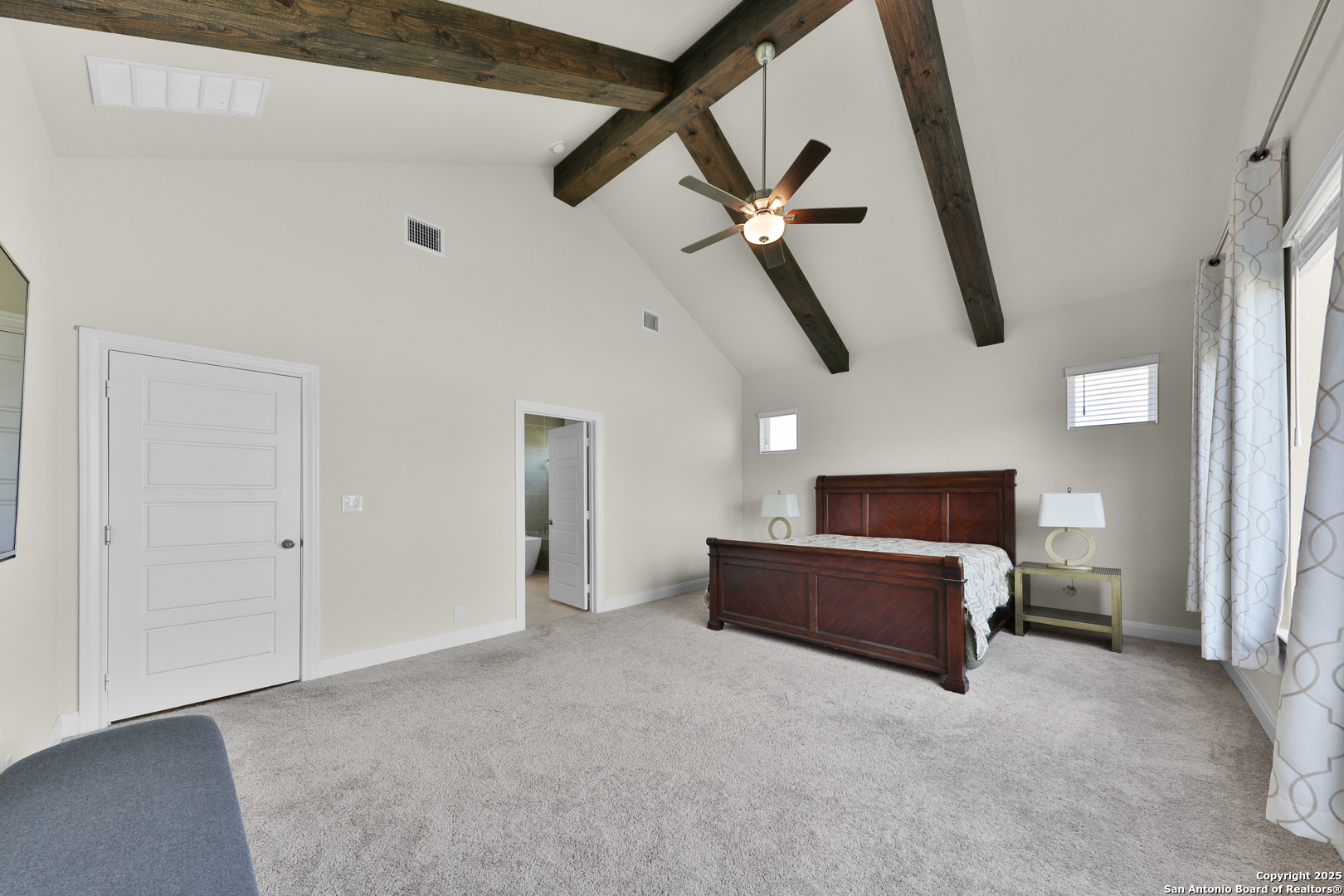 195 Piper Street Castroville, TX 78009 - Photo 31 of 47 a living room with furniture and a ceiling fan