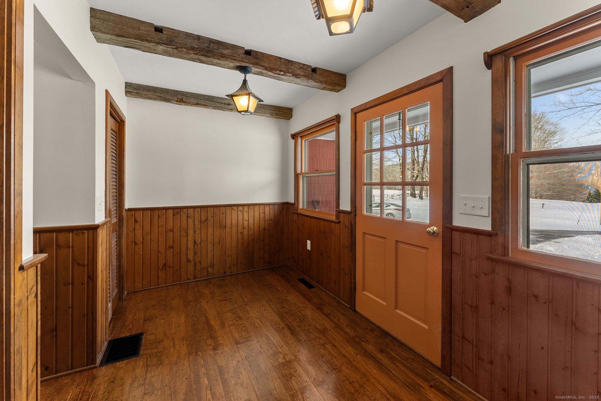 52 B Fuller Mountain Road Kent, CT 06757 - Photo 7 of 25 wooden floor in an empty room with a window