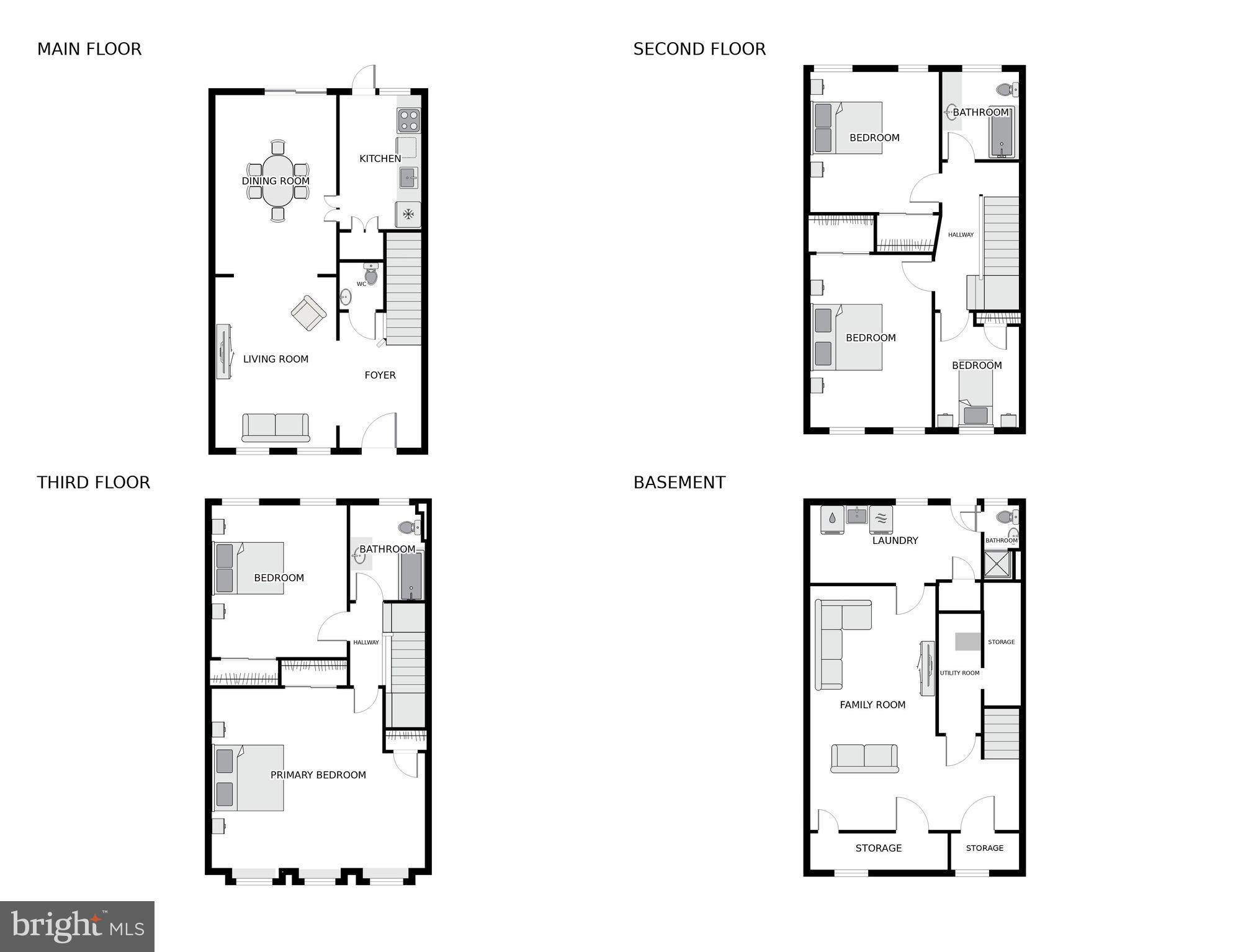 2714 27th Street Northwest Washington, DC 20008 - Photo 36 of 39 All floors combined.