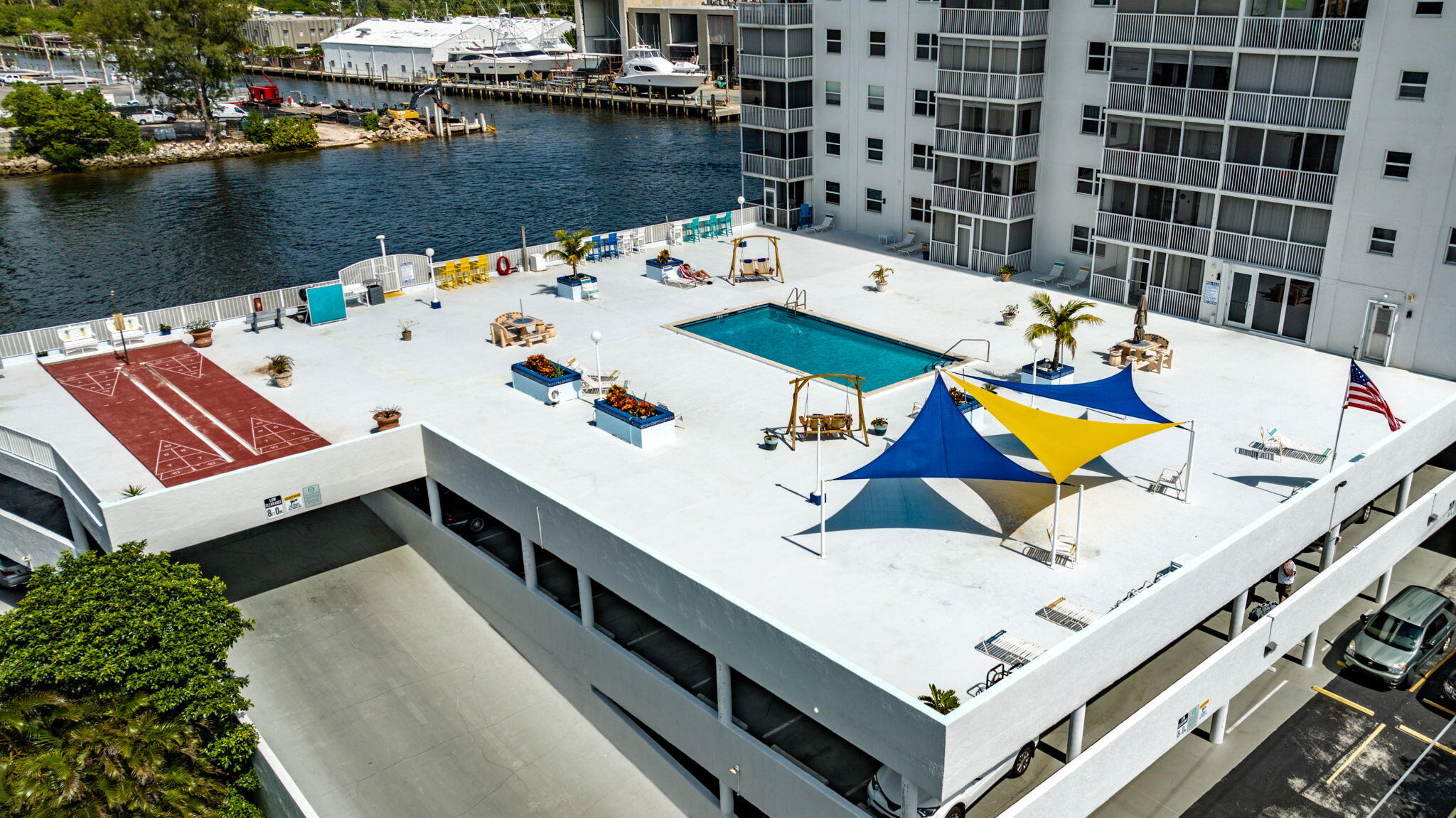 1505 North Riverside Drive, Unit 507 Pompano Beach, FL 33062 - Photo 39 of 39 a view of a balcony with chairs