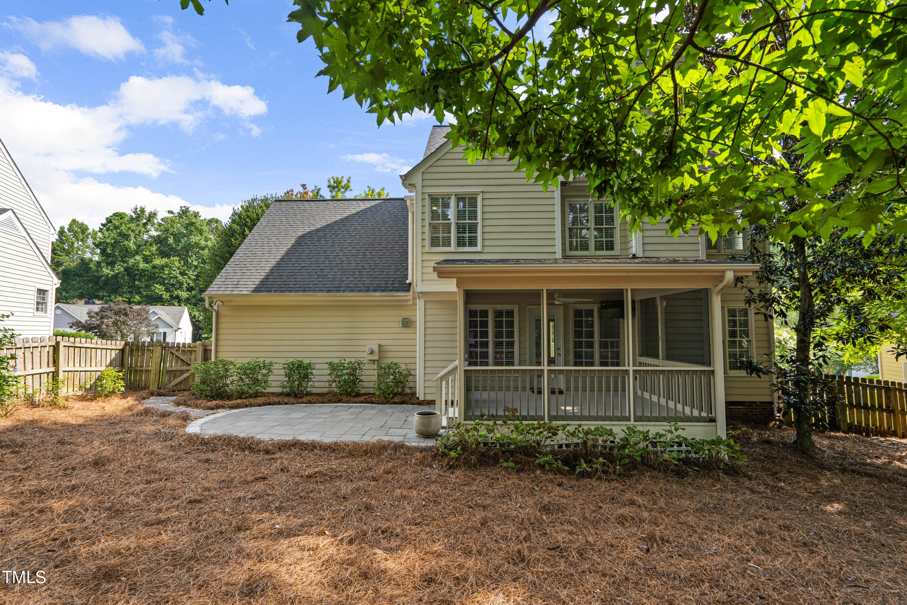 2917 Dahlgreen Road Raleigh, NC 27615 - Photo 35 of 36 a front view of a house with a yard and potted plants