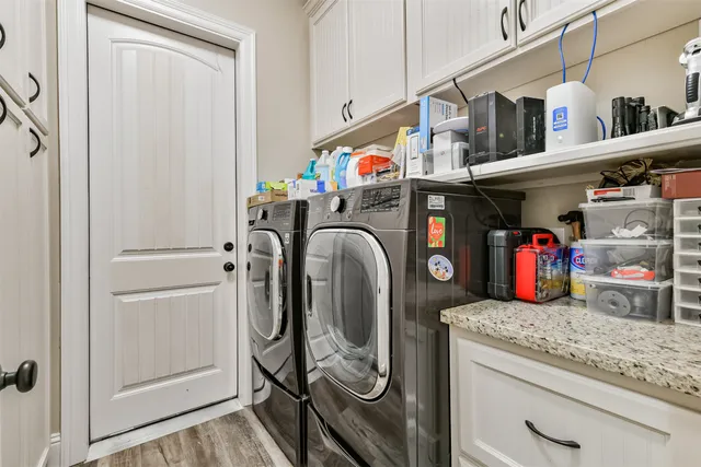 a view of storage and utility room