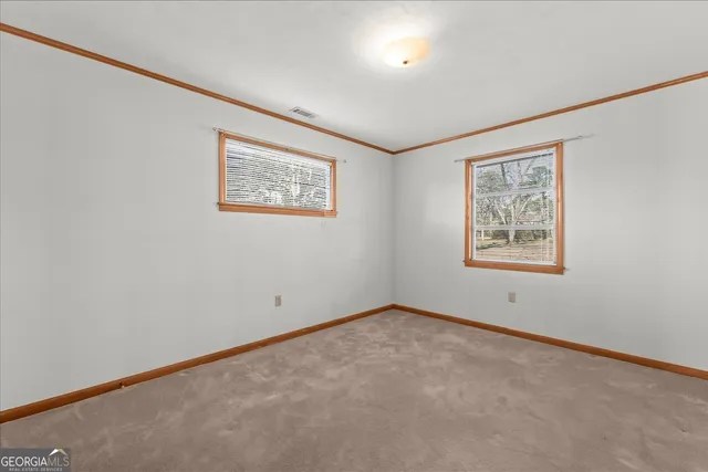 a view of an empty room