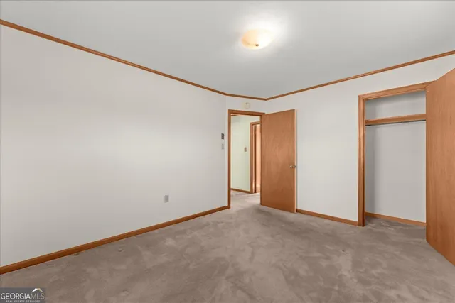 a view of elevator with hallway