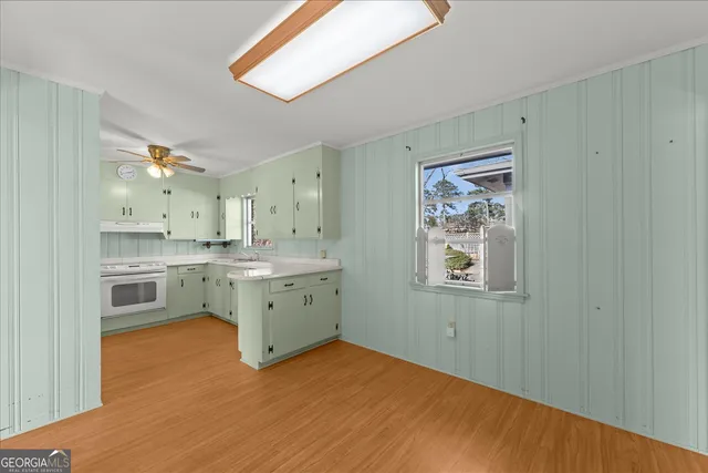 a view of an empty room