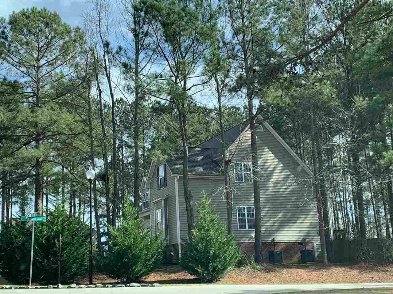 5904 Shedd Drive Raleigh, NC 27603 - Photo 24 of 25 Partially wooded yard allows additional privacy! Exterior Front