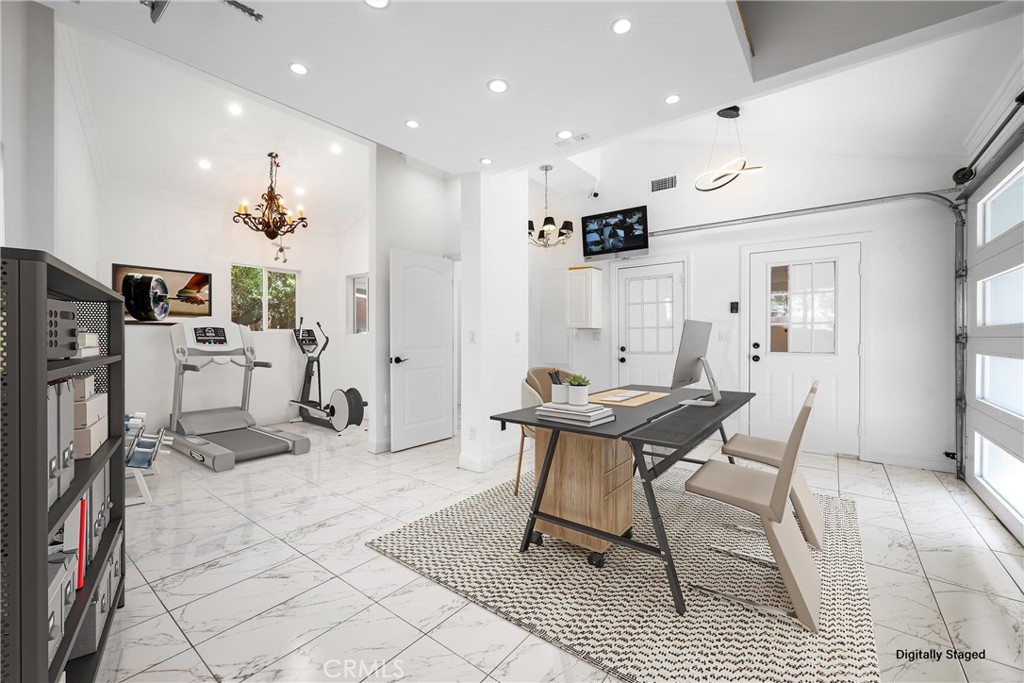 22959 Humming Bird Way Calabasas, CA 91302 - Photo 11 of 59 converted 3 car garage to office/play area