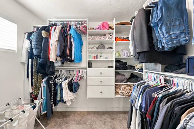 972 Vine Street Mapleton, UT 84664 - Photo 18 of 40 Custom closet organization system with multiple hanging rods, built-in shelving, and integrated drawers