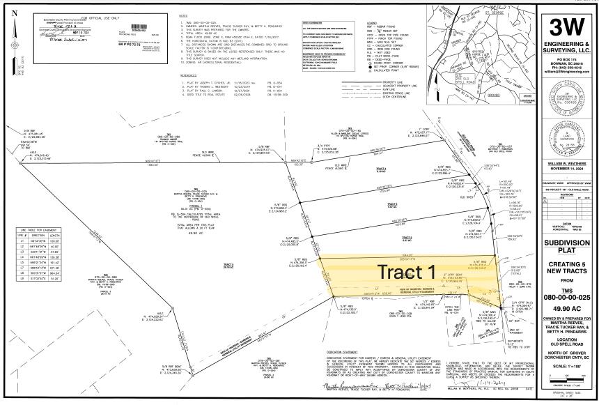 1 Old Spell Road, Unit 1 St. George, SC 29477 - Photo 2 of 6 tract 1