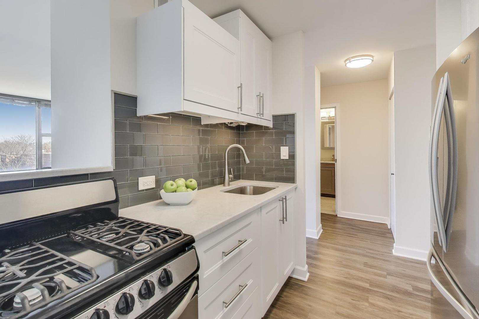 Undisclosed Address Lombard, IL 60148 - Photo 11 of 37 a kitchen with sink and stove