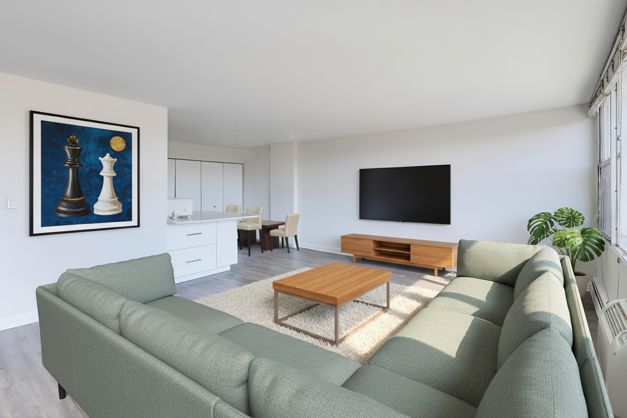 Undisclosed Address Lombard, IL 60148 - Photo 16 of 37 a living room with furniture and a flat screen tv