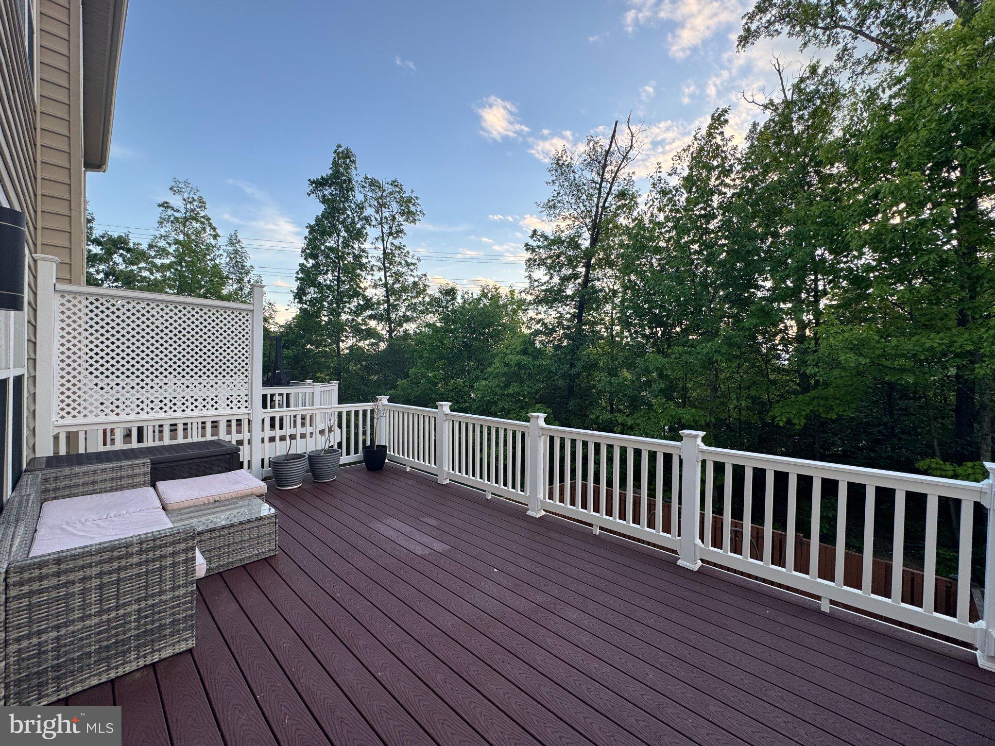 25577 Soft Mist Terrace Aldie, VA 20105 - Photo 14 of 30 Serene deck with lush green backdrop.